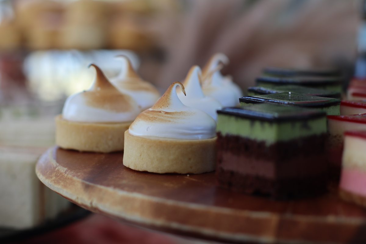 Mini lemon meringues at Tipsy Tea and Snapper & Co.