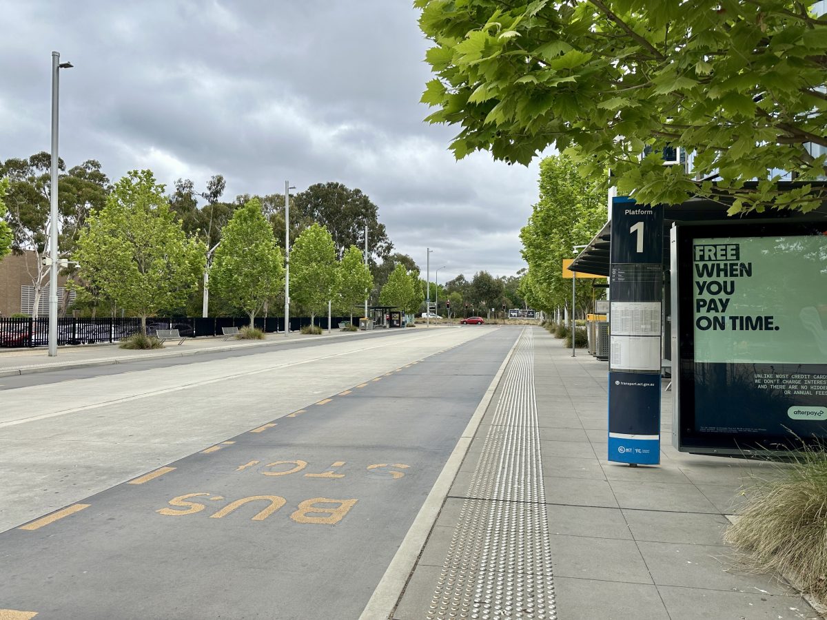 empty bus depot