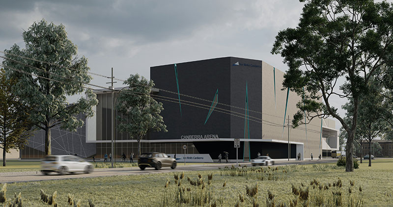 Artistic render of new building