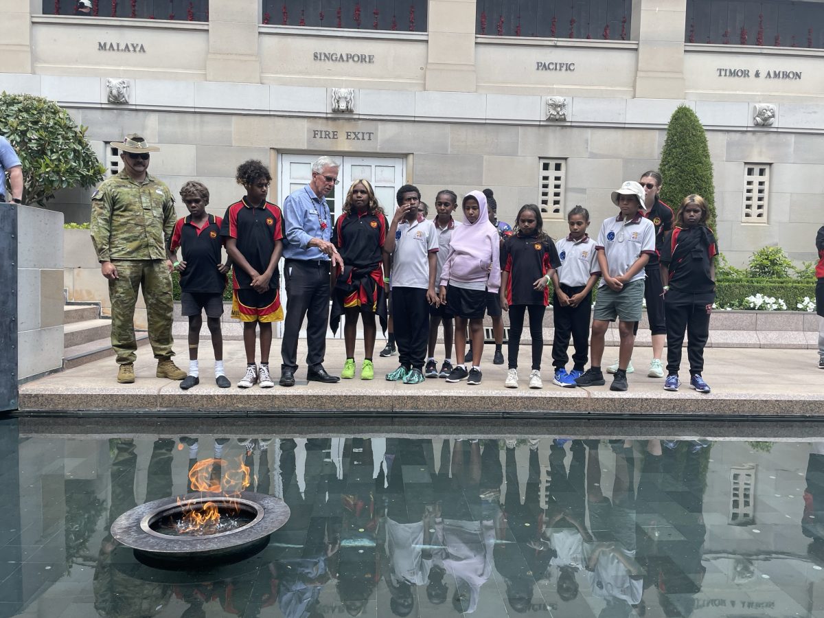 Athletes visit Canberra as part of an extension of the I-CAN program of the Indigenous Marathon Program. Photo: Supplied.