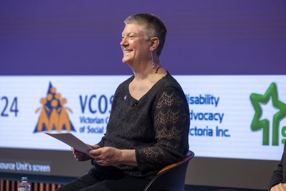 Woman smiling in wheelchair