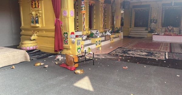 Group of men who allegedly looted two Canberra Hindu temples arrested in Yass