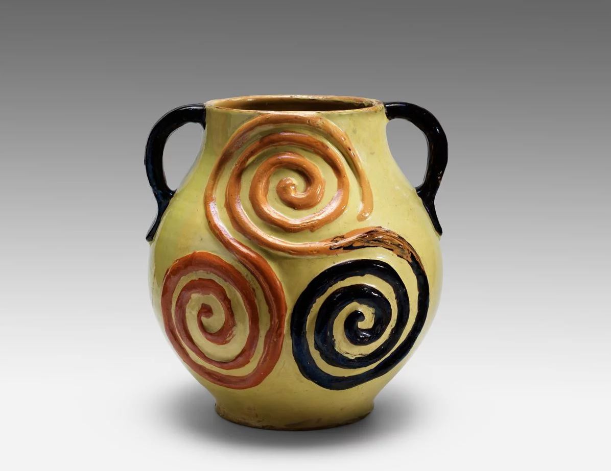 a vase from the anne dangar exhibition