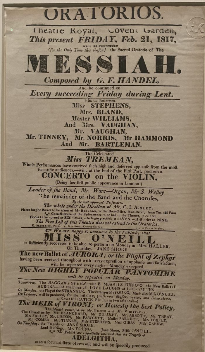 Paper showing performance of the Messiah. 