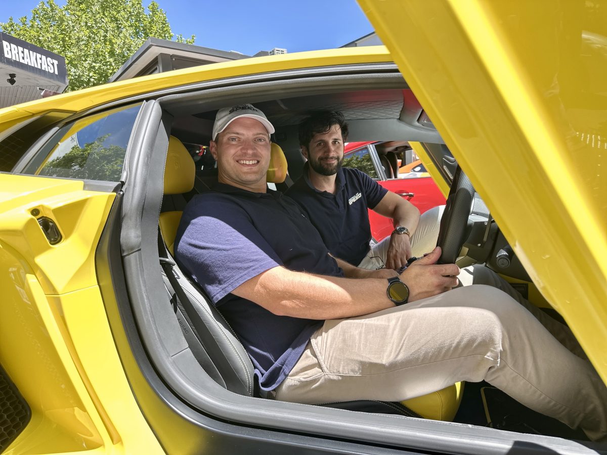 Canberra Festival of Speed founders Peter Bakavgas and Martin Tanti.