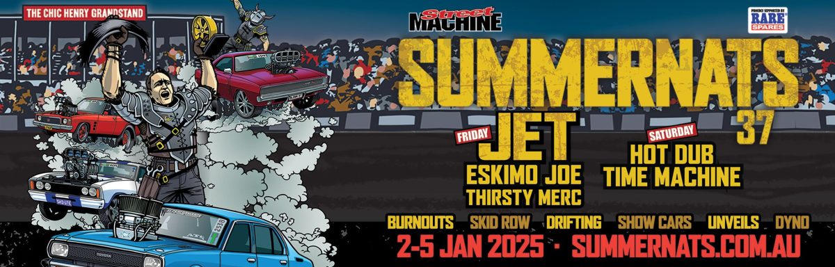 banner for the summernats event 2024