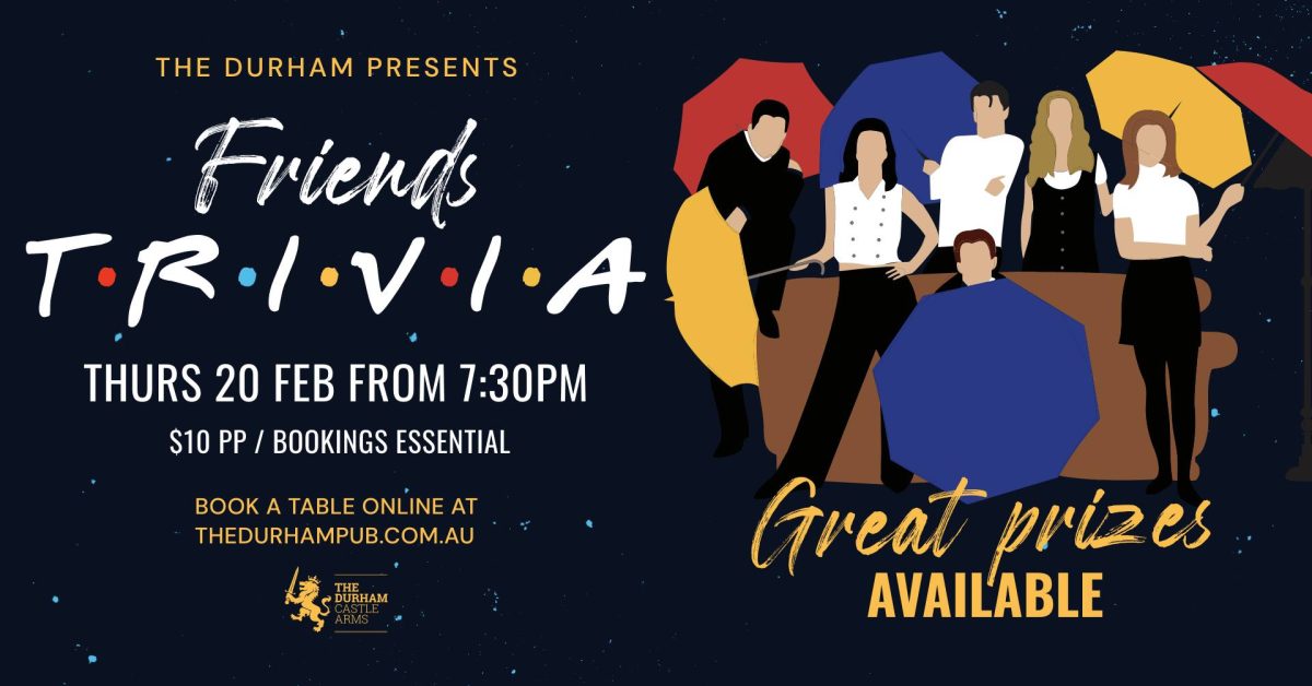 Friends Trivia event poster