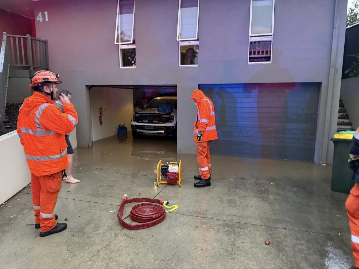 Flooded garage