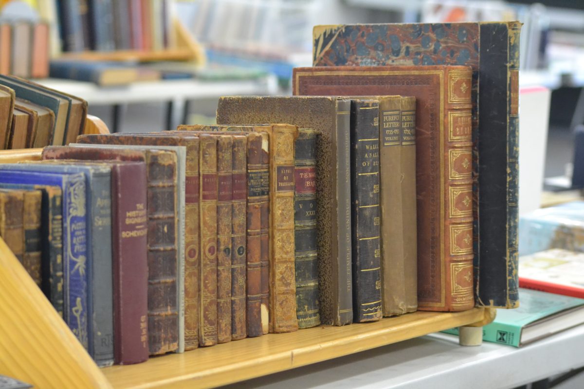 Old books at the Lifeline Bookfair