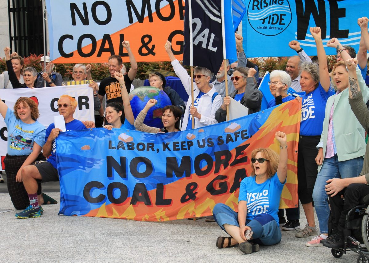 climate change rising tide protesters 