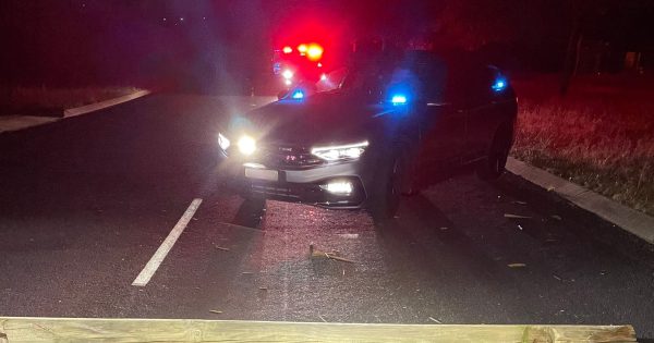 Log left 'deliberately' on road caused motorbike crash, police suspect