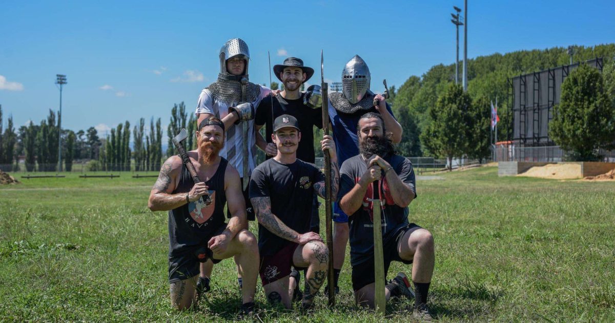 See medieval knights battling it out in the Narrabundah Ballpark every Saturday? Don’t worry, it’s just these guys … | Riotact