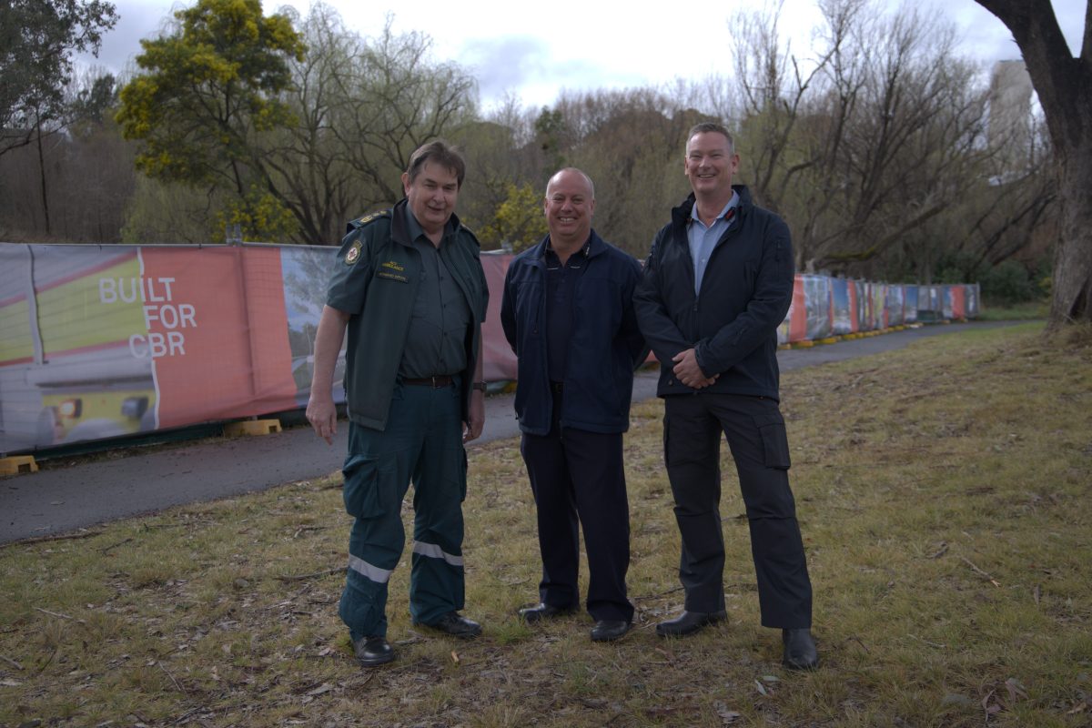 a paramedic and two other men 