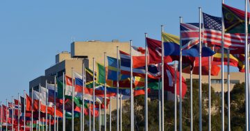 Russian flag stolen from International Flag Display