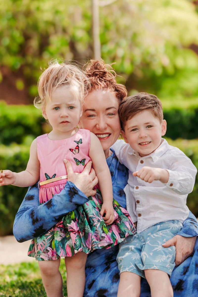 Kristen Davidson with children