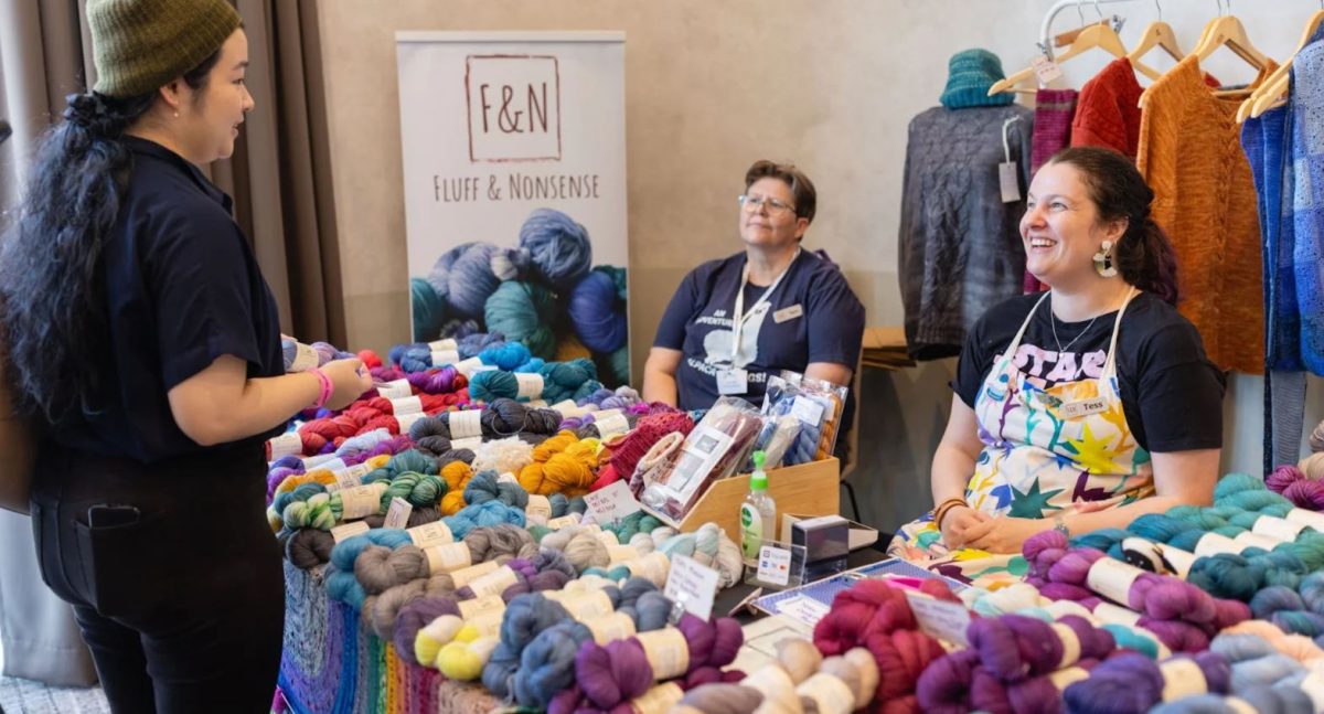 a photo from the australian yarn show