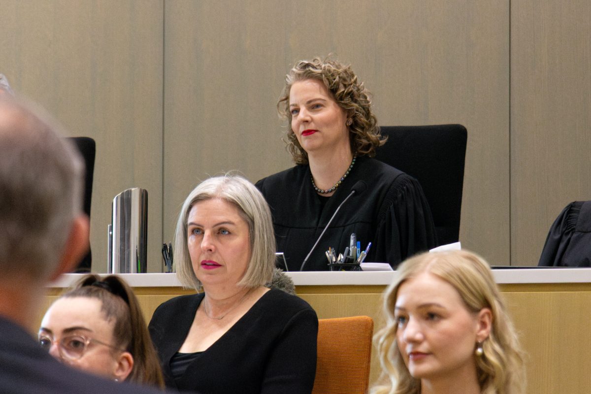 Amy Begley at her swearing-in ceremony