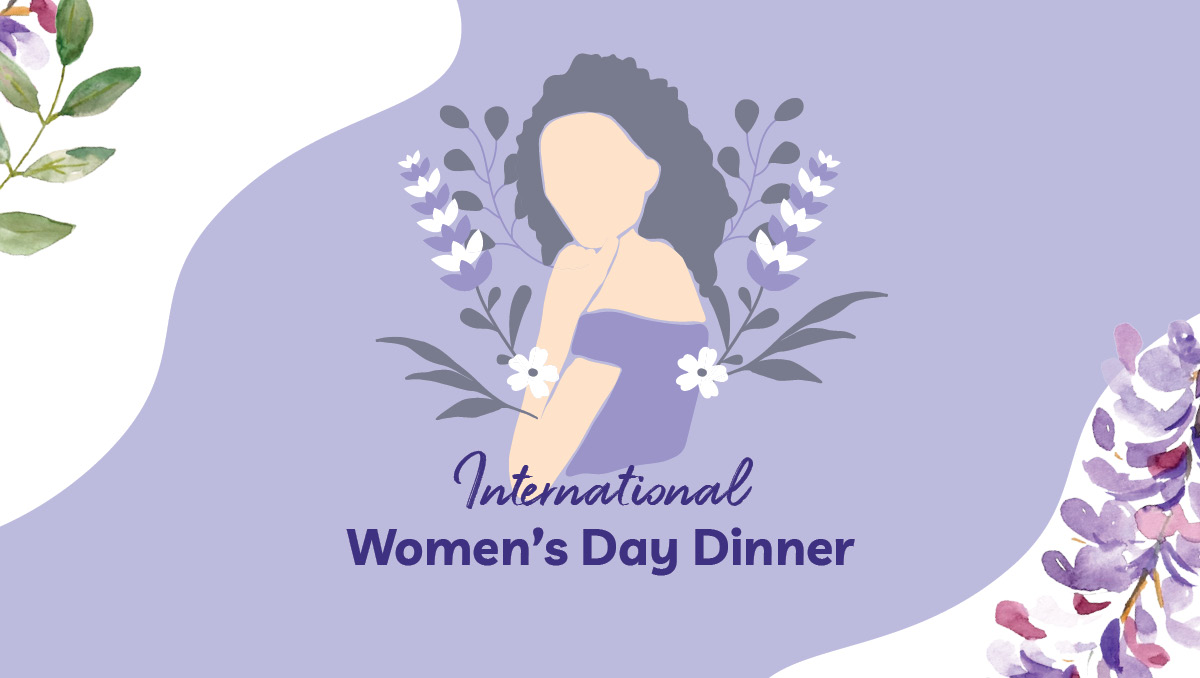 banner for the southern cross club woden int womens day event 