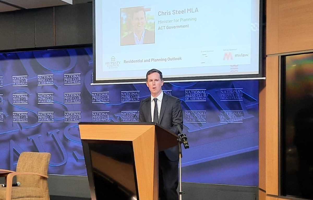 Chris Steel at the National Press Club