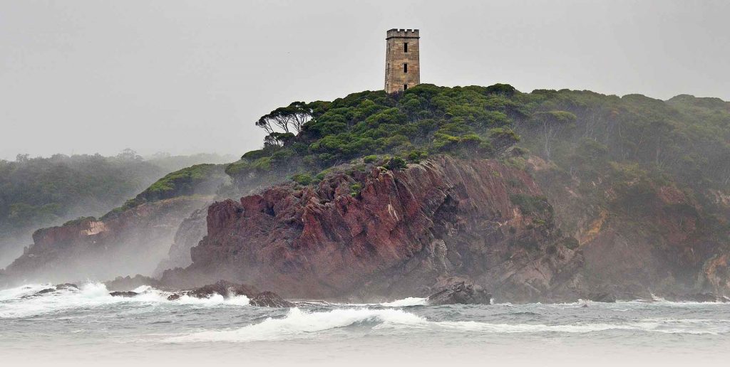 Ben Boyd's Tower, south of Eden, the start of the Light to Light Walk. Photo: SCT.