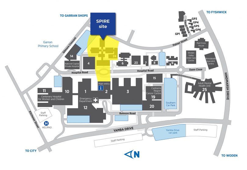 The new SPIRE Centre at Canberra Hospital. Photo: ACT Health Directorate.