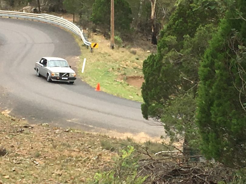 Matt Rowlinson in his Volvo 242 GT. Photo: Supplied.