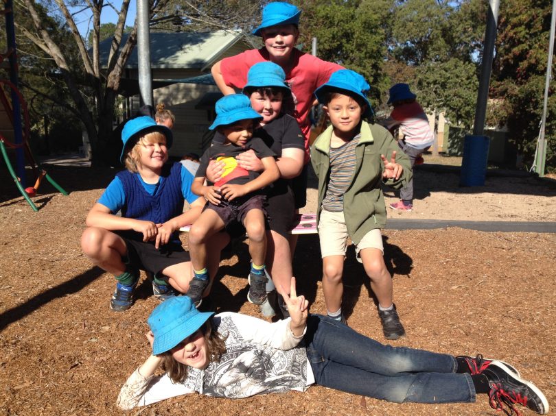 Some of the 11 boys currently enrolled at Tanja school. Photo: Elka Wood.