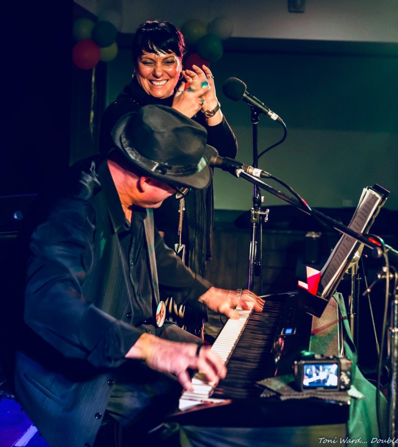 Popular locals Red Heart Blue performing at MJF in 2018. Photo: Toni Ward