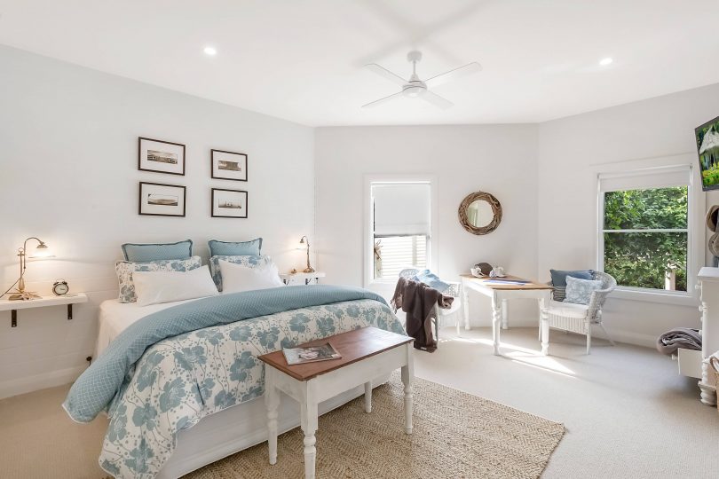 Three of the airy bedrooms have ensuites. Photo: supplied