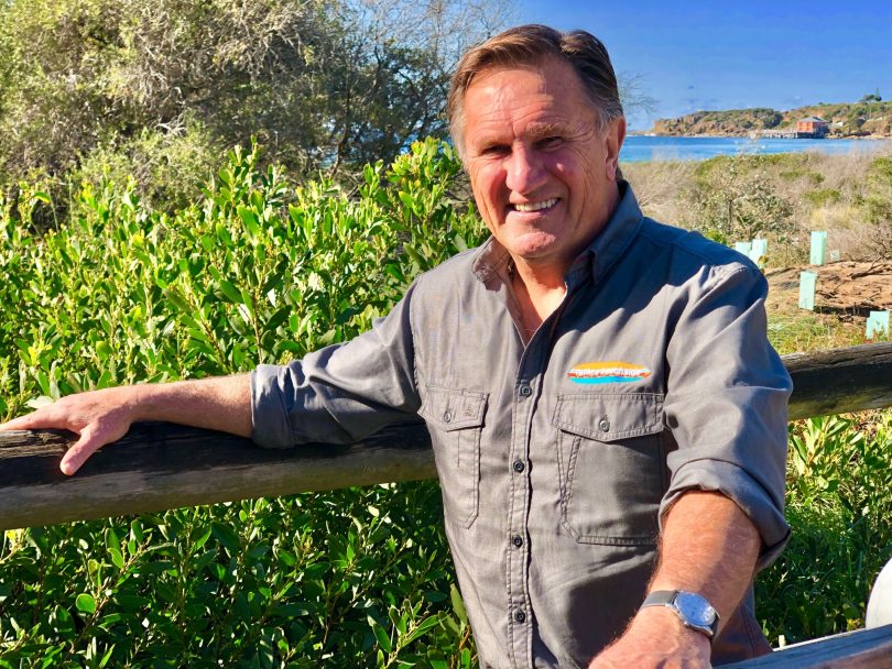 Frankie J Holden at Tathra Beachside, a caravan park he is part owner in. Photo: Ian Campbell.