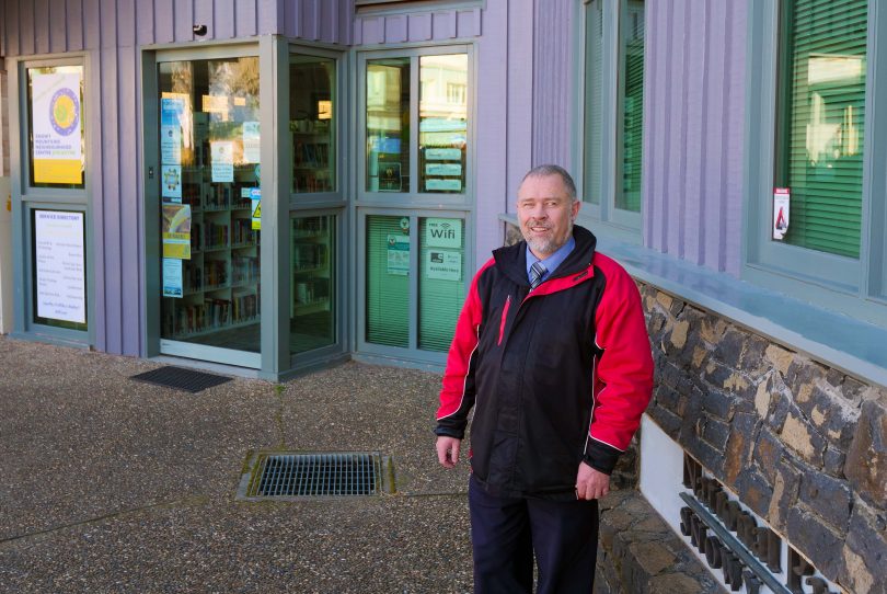 Jindabyne Coordinator Peter Wilson outside his new office. Photo: Supplied. 