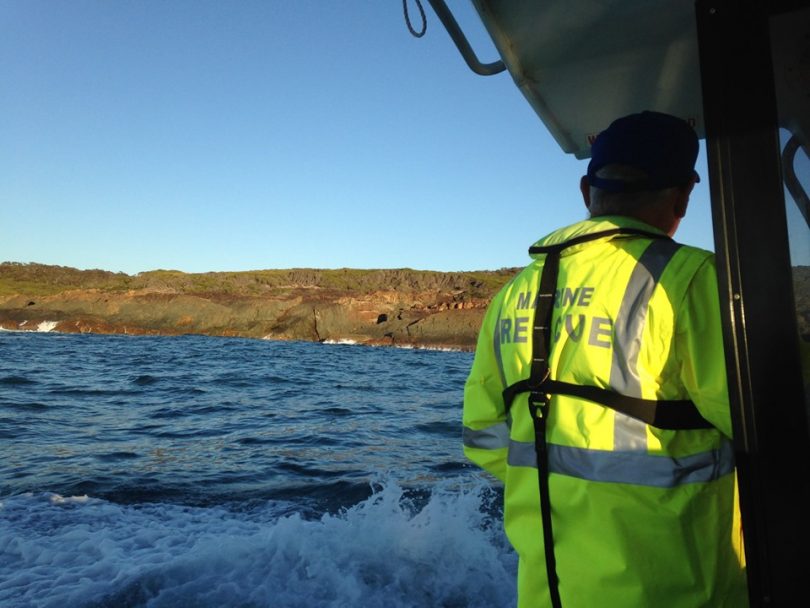 Marine Rescue Merimbula and Bermagui were part of the effort at sea. Photo: Marine Rescue Merimbula Facebook.