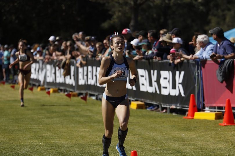 Moruya High Student Jaylah Hancock-Cameron is juggling the HSC with some big cross-country wins. Photo: Supplied. 