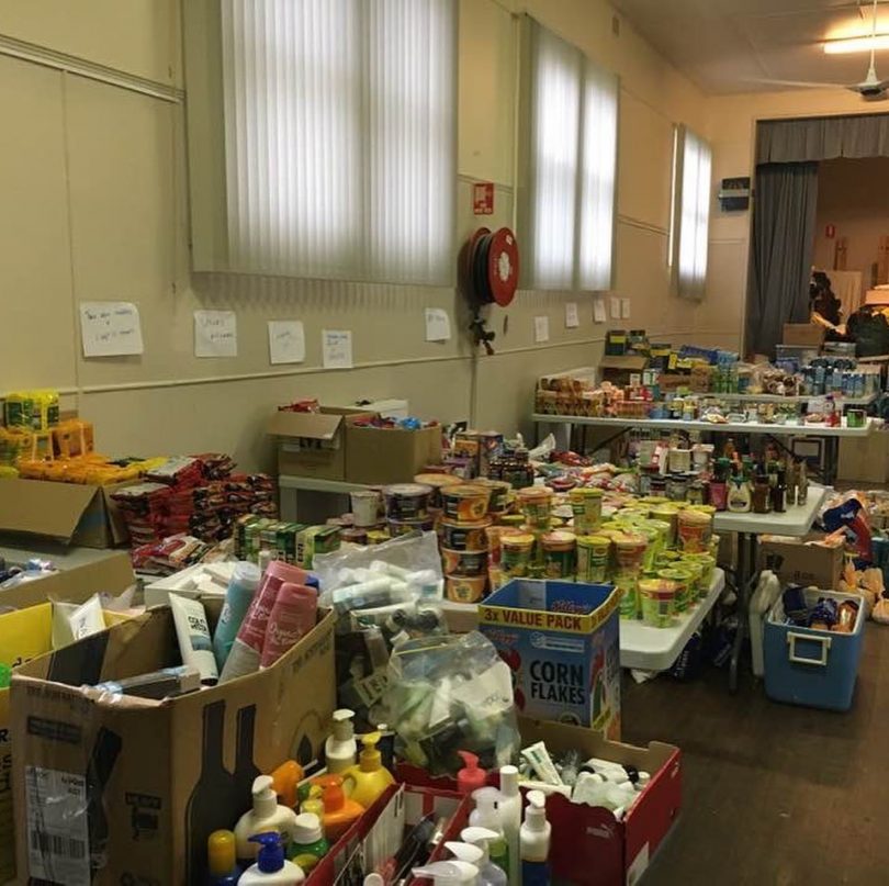 Perishable and non-perishable goods donated to Bodalla