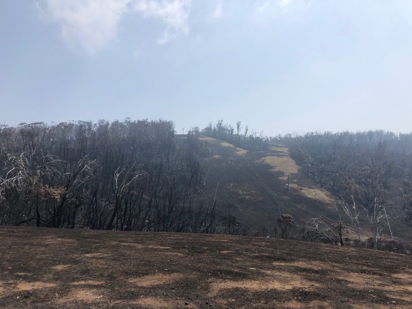 The much-loved ski resort has announced today that it won't open for winter 2020 due to the extent of fire damage. Photo: Supplied. 