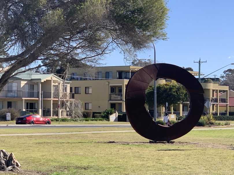 Batemans Bay Sculpture Walk installation.