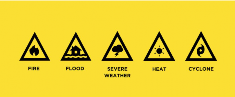 New icons introduced nationwide under the Australian Warning System.