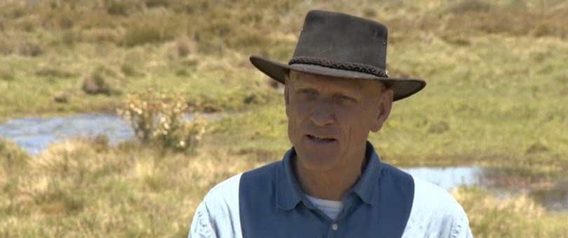 Peter Garrett in Kosciuszko National Park.