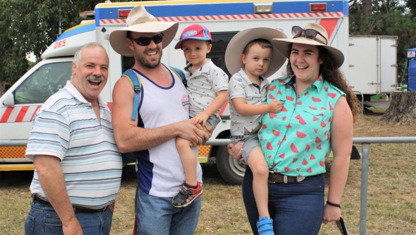 The Green family at Yass Show.