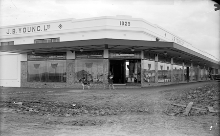 Historical photo of JB Young store in Canberra.