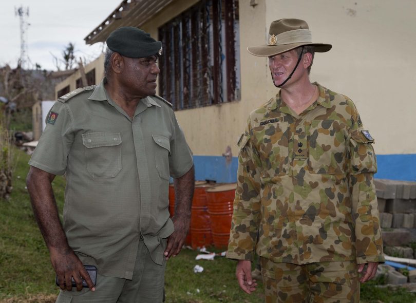 James Dugdell and Semi Mocelutu in Fiji.