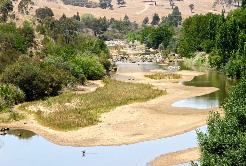 The Murrumbidgee River at Tharwa Sandwash