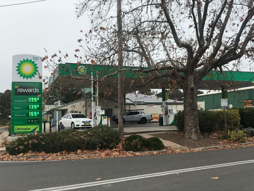 BP service station at Murrumbateman