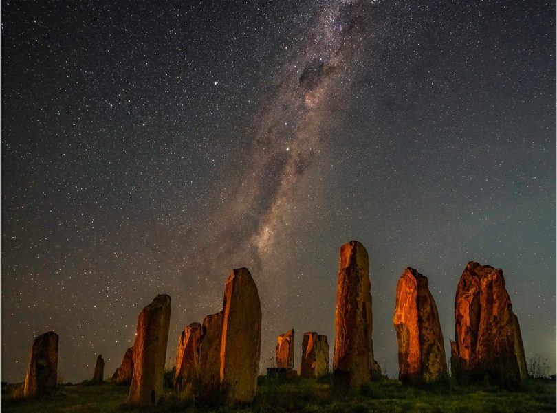 Nightscape at The Henge in Sutton