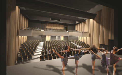 Artist's impression of auditorium at Goulburn Performing Arts Centre