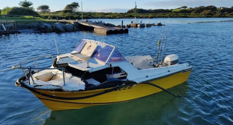 Damaged boat