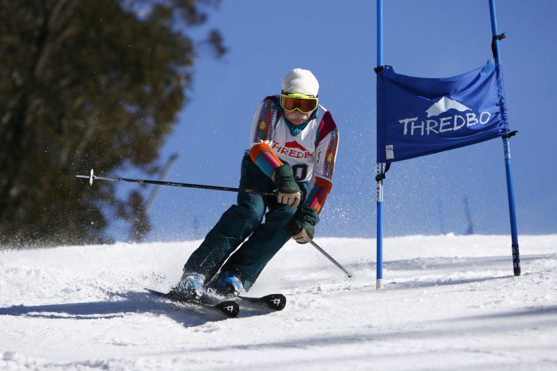 Frank Prihoda skiing in the Thredbo Masters in 2007