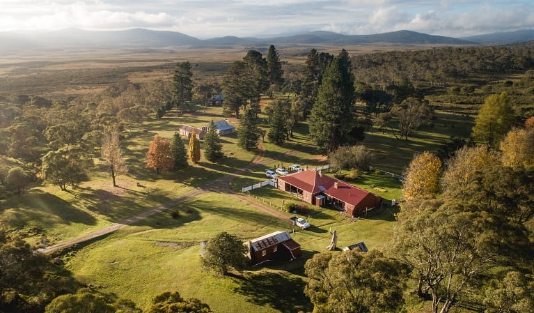 Aerial view of Currango Homestead