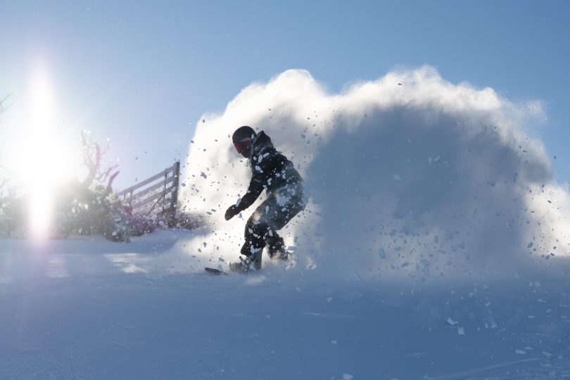 Boarder at Perisher Resort