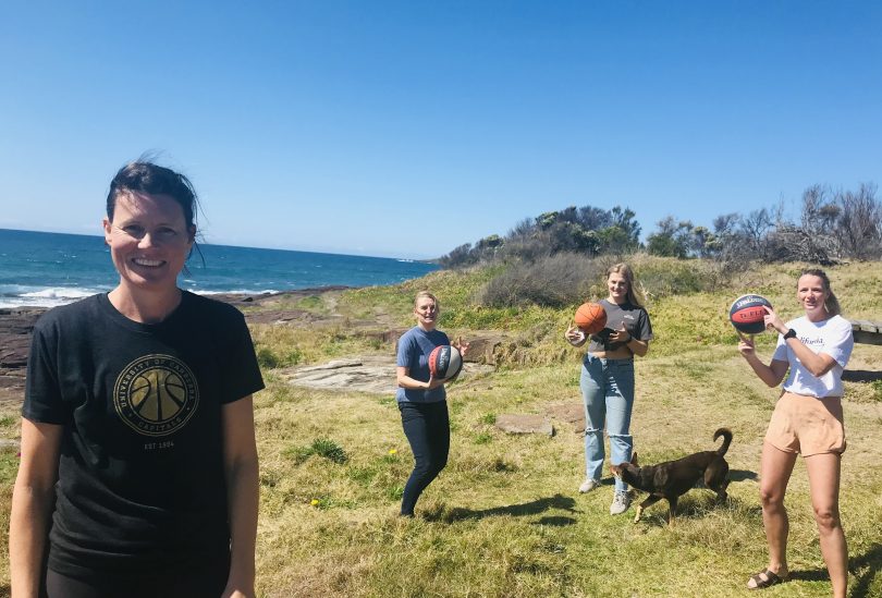 Lucille Bailie, Lisette van Rossum, Jet Boone and Hanna Timmer at Bawley Point